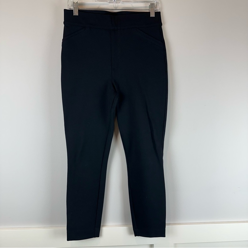 Spanx Black Slimming Ankle Back Seam Skinny Career The Perfect Pant Size Medium